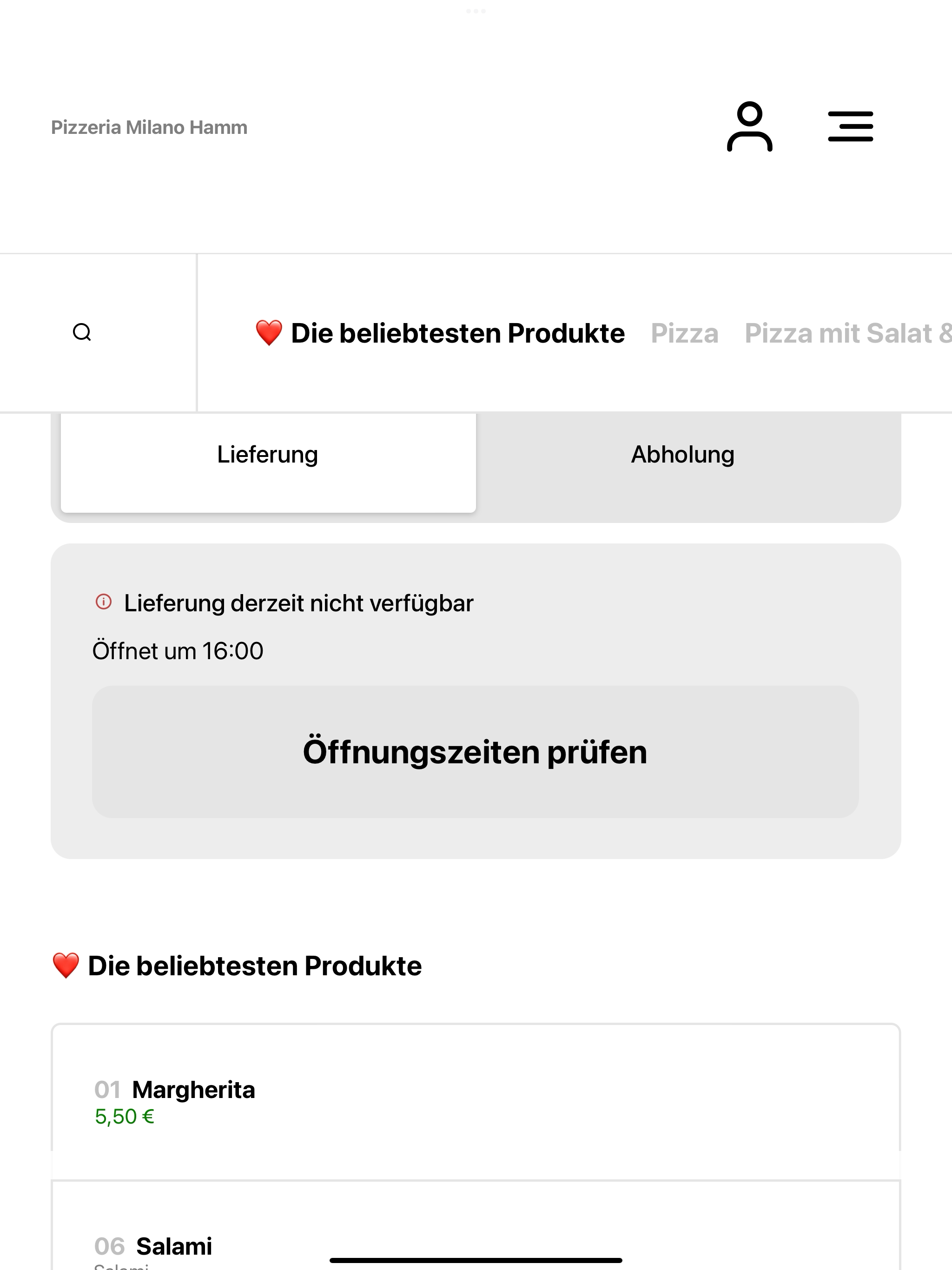 Pizzeria Milano Hamm