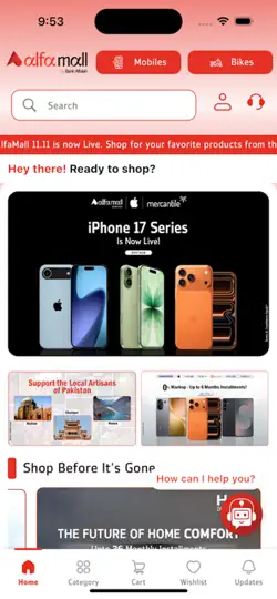 Скриншот Alfamall на iPhone 3