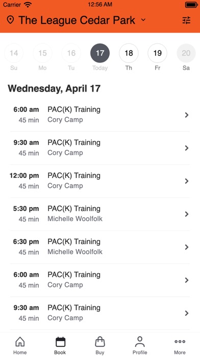 The League Fitness Screenshot