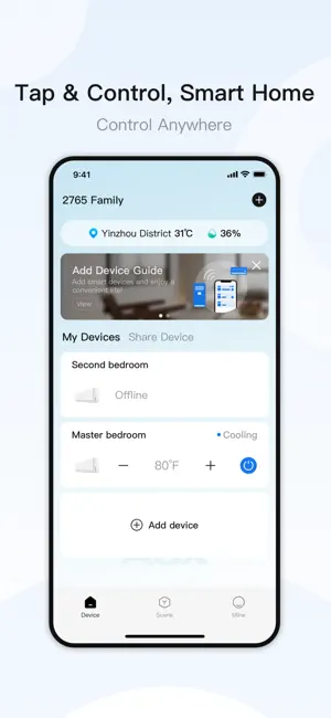 AUX Home iPhone screenshot 3
