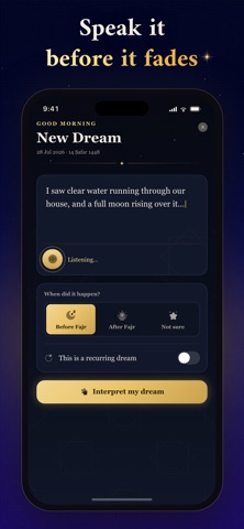 Islamic Dream Interpretation iPhone screenshot
