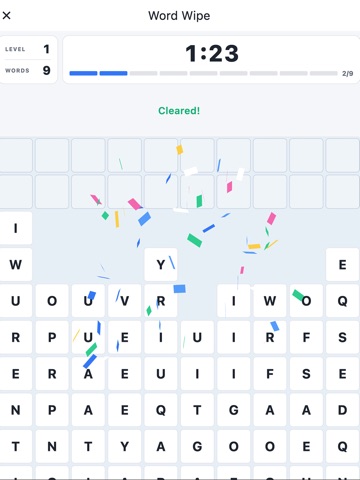 Word Wipe - Letter Puzzle iPad screenshot
