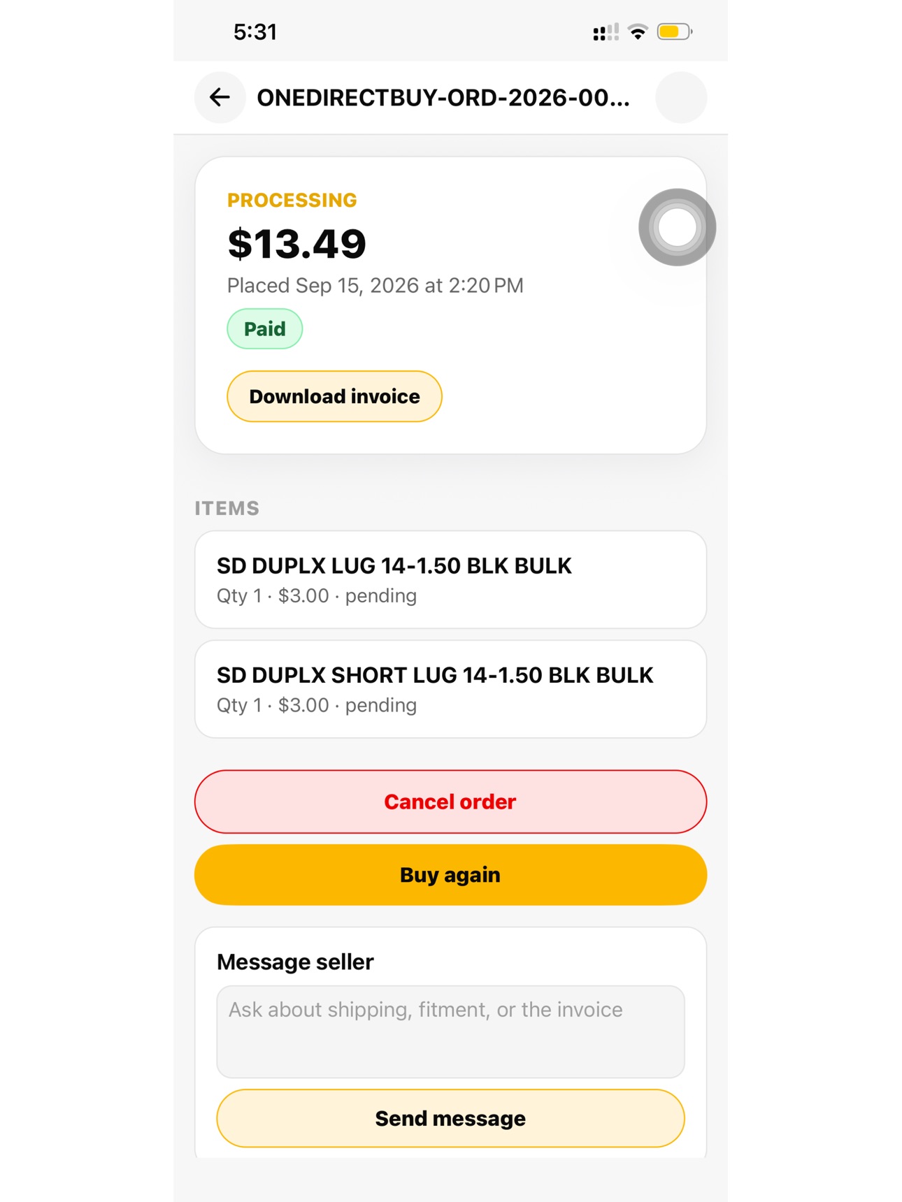 Screenshot 5 of OneDirectBuy: Auto Parts
