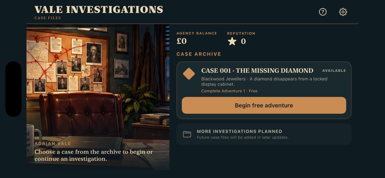 Screenshot 2 of Vale Investigations