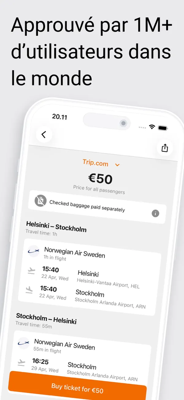 Screenshot #3 pour Vols pas chers&billets d'avion