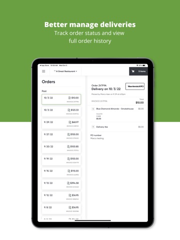 General Produce iPad screenshot