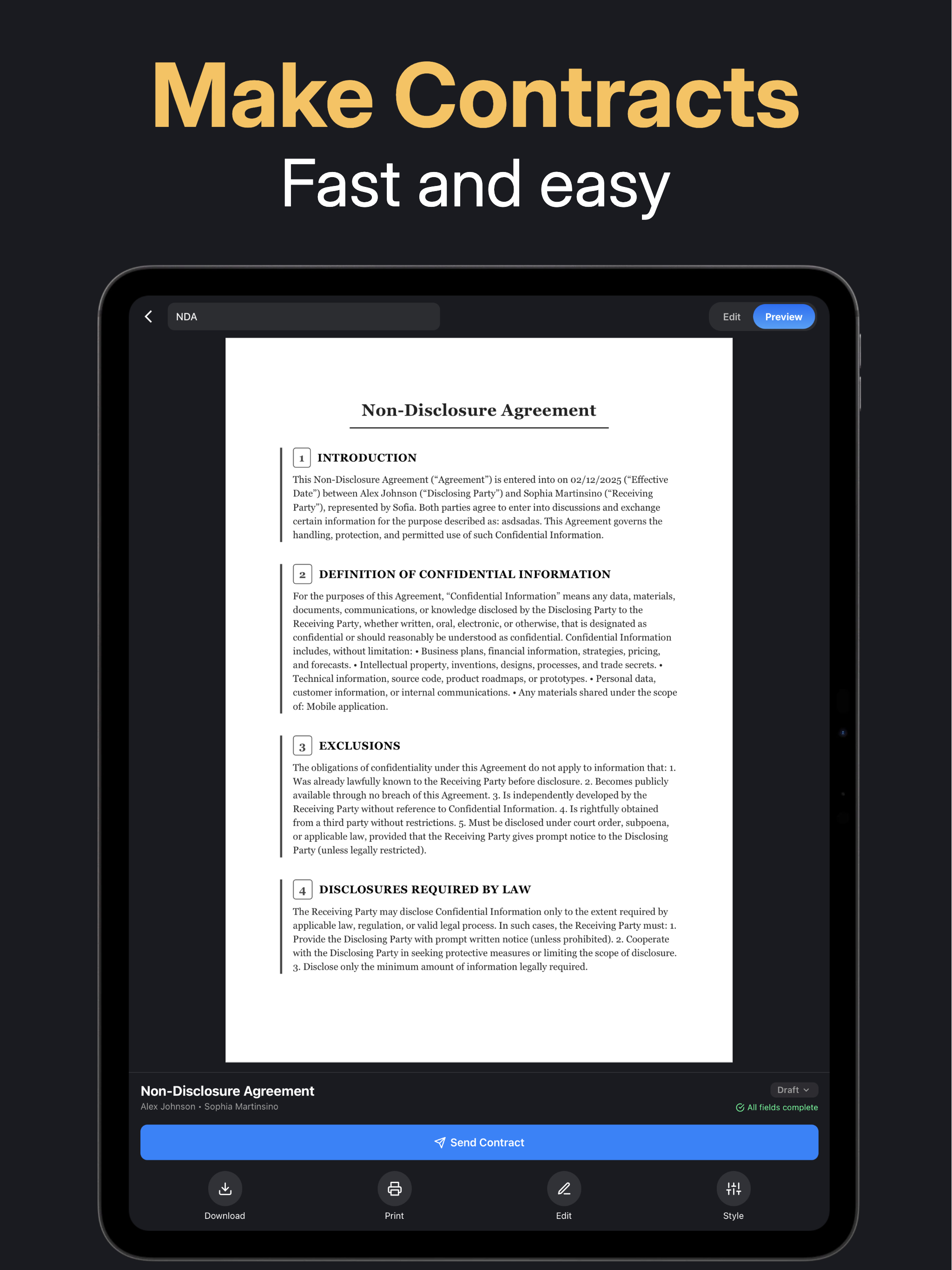 Contract Maker - Legal Docs