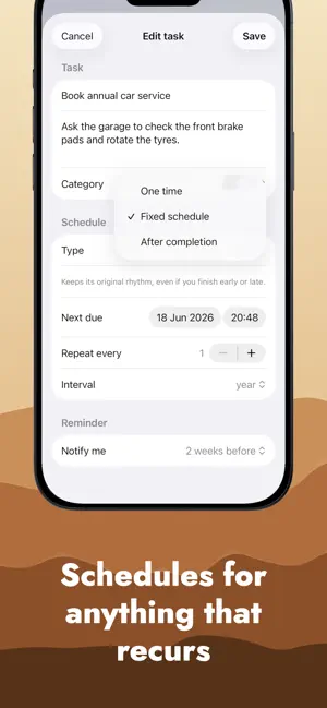 Due Again: Recurring Tasks screenshot 3