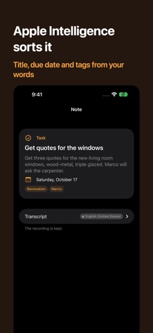 Murmel: Voice Notes & Tasks Screenshot 2 of 8