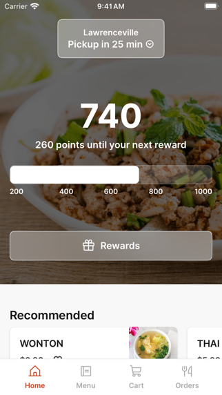 Danthai Restaurant iPhone screenshot 1 - Food & Drink app
