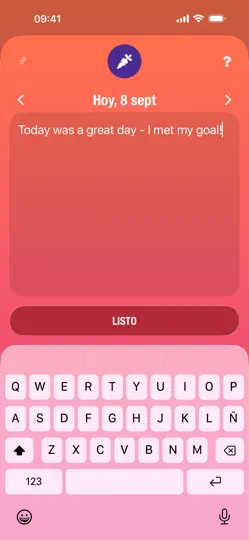 Captura de pantalla de Streaks en iPhone 5