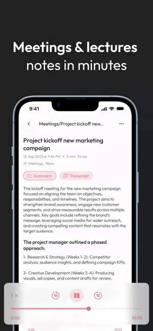 Minuta: AI Voice Note Taker screenshot 2