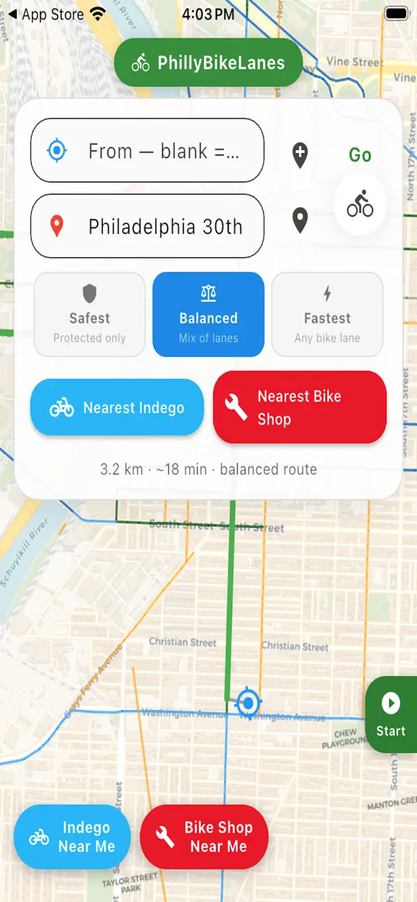 Screenshot #2 pour PhillyBikes