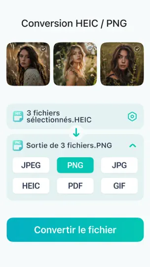 Capture d'écran de Convertisseur JPG PNG HEIC GIF sur iPhone 2