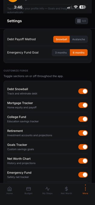 Forge: Personal Finance screenshot 4