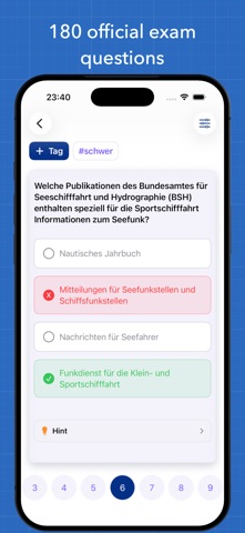 SRC Funkprüfung Seefunk Fragen iPhone screenshot