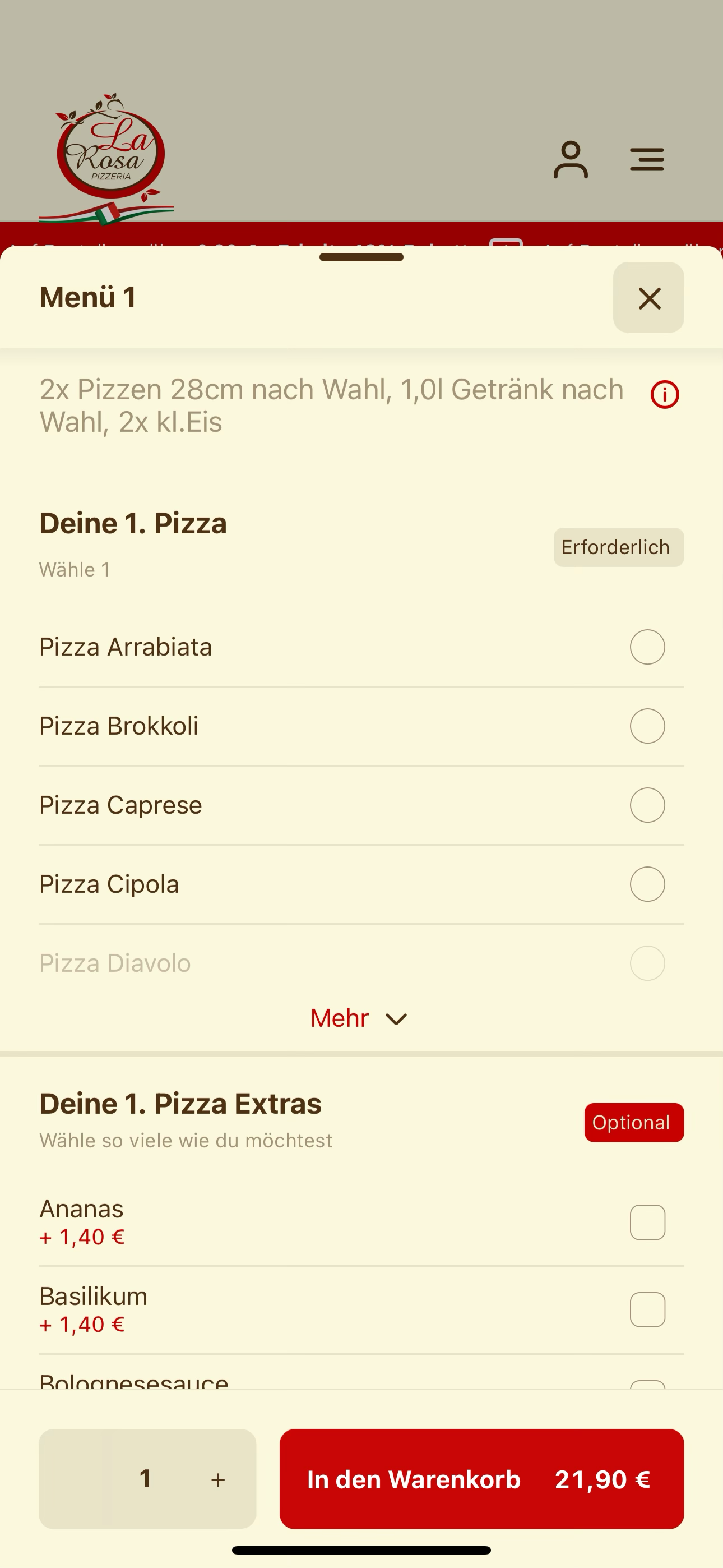 Pizzeria La Rosa DE