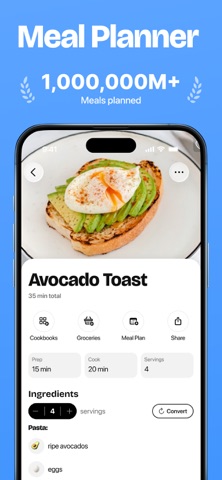 Meal Planner iPhone screenshot