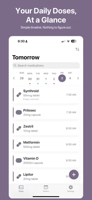 Today's Pills - Pill Reminder screenshot 1
