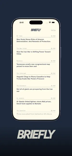 Briefly: Minimalist News screenshot 1