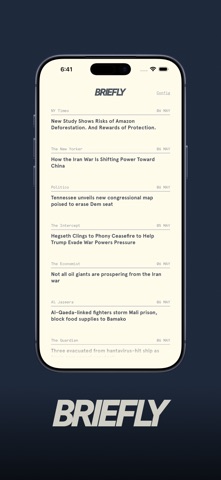 Briefly: Minimalist News screenshot