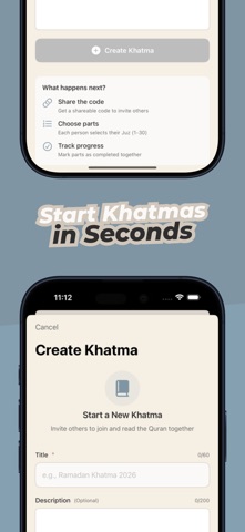 Athar: Quran & Khatma Tracker iPhone screenshot