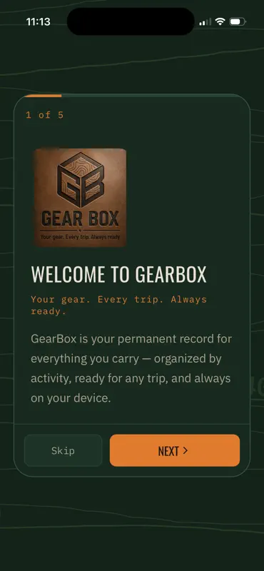 GearBox: Outdoor Gear Tracker screenshot 2 of 9