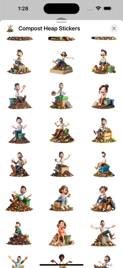 Compost Heap Stickers
