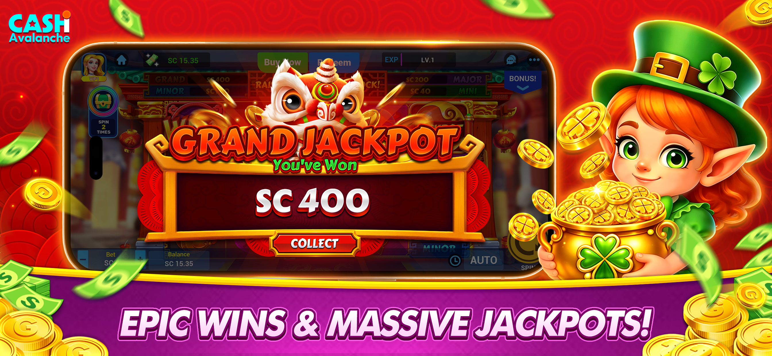 Cash Avalanche:Casino Slot screenshot 4