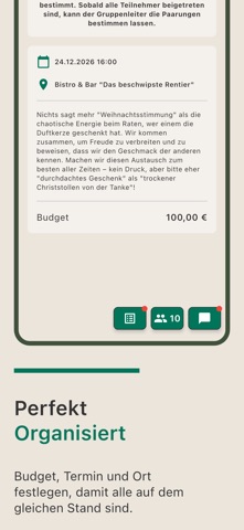 Wichteln Helfer App iPhone screenshot 3