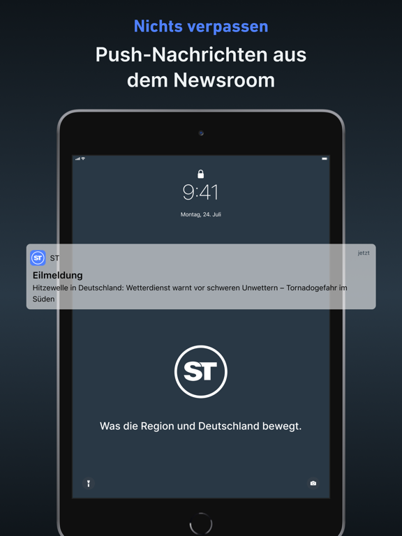 ST - Nachrichten und Podcast iPad screenshot