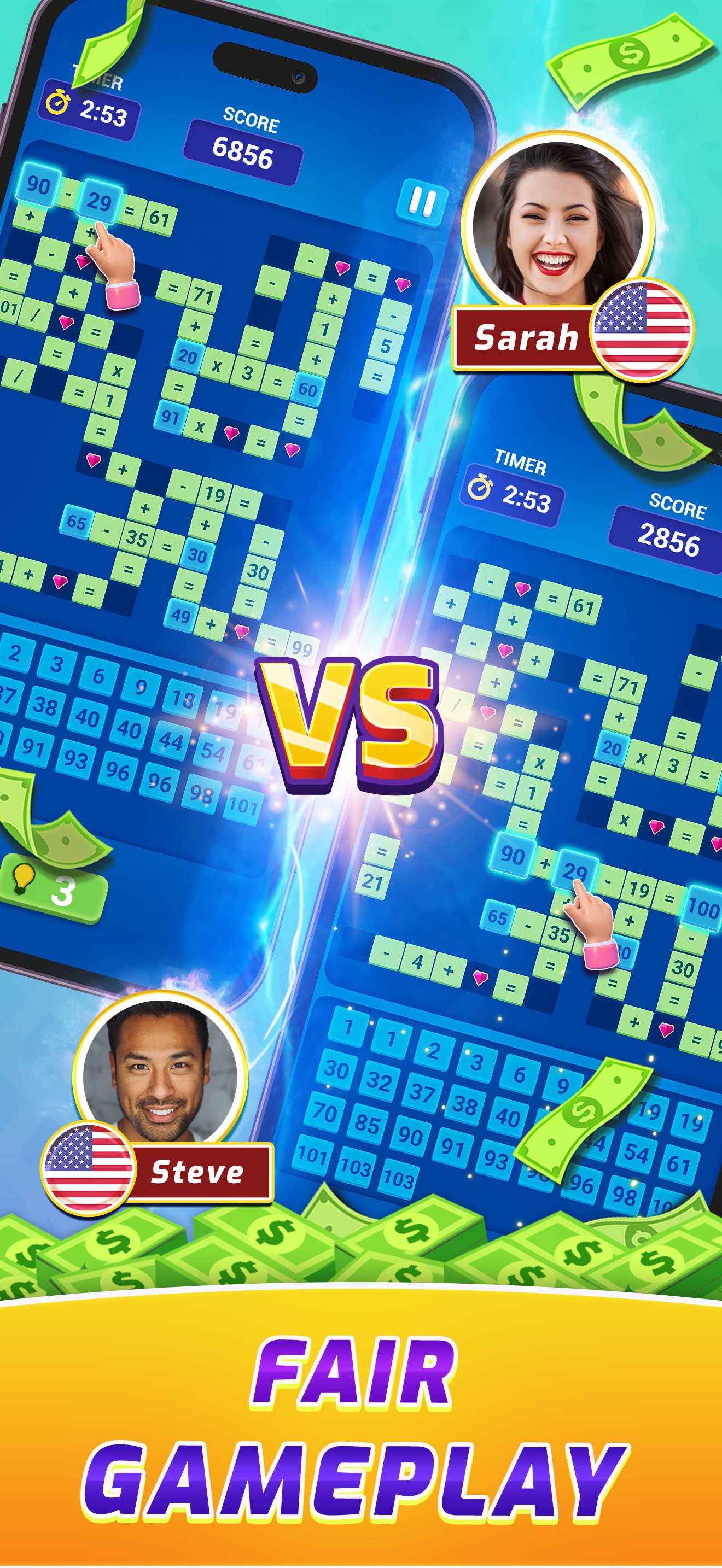 Cross Puzzle: Math Fun Game
