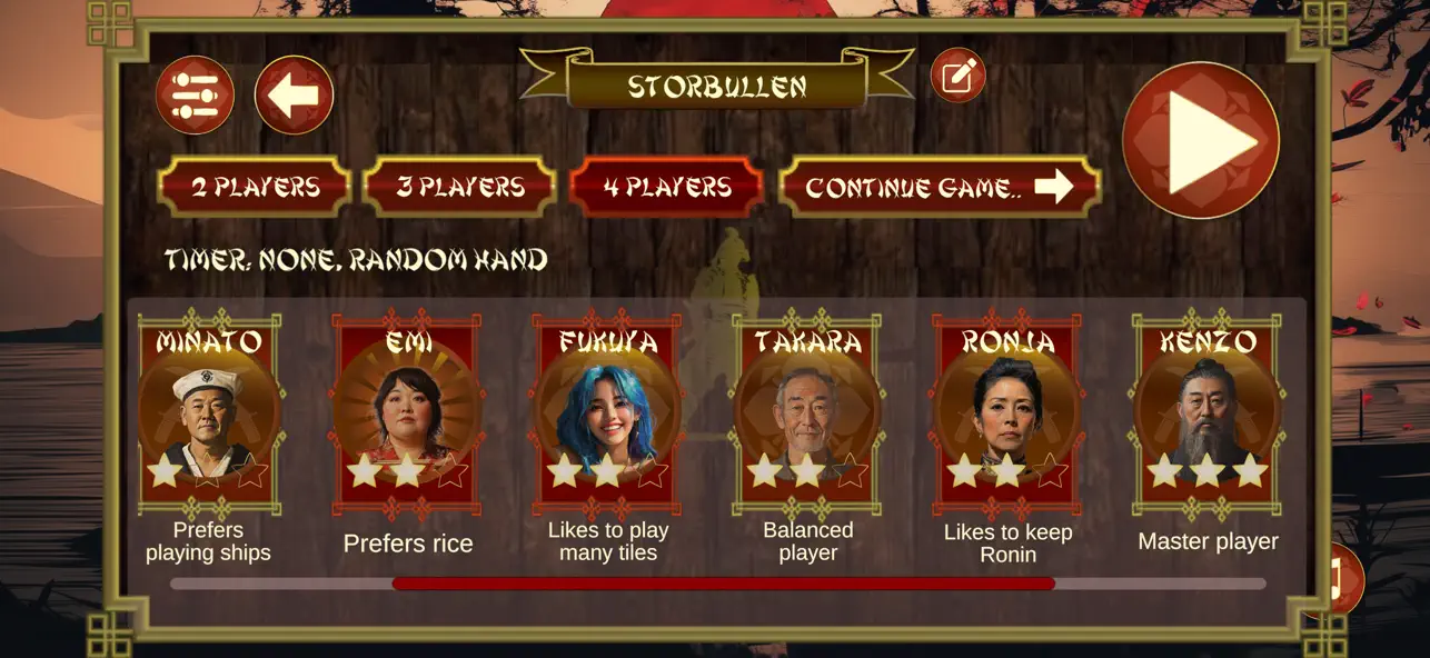 #2. Samurai by Reiner Knizia (iOS) Ved: Synthetic Mind AB