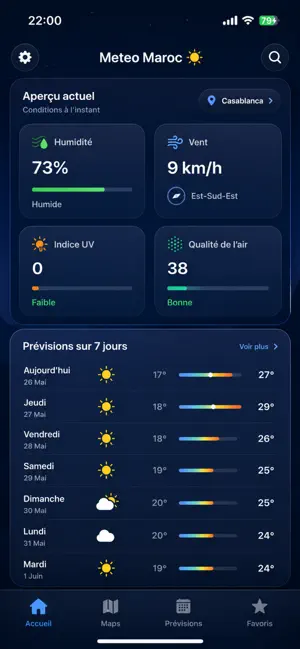 Meteo Maroc screenshot 4