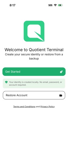 The Quotient Terminal screenshot