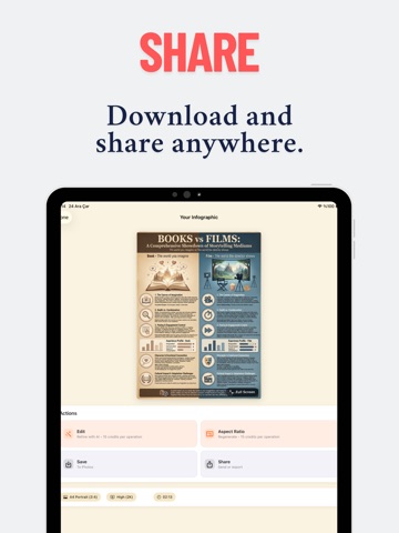 Infographic & Chart Builder iPad screenshot