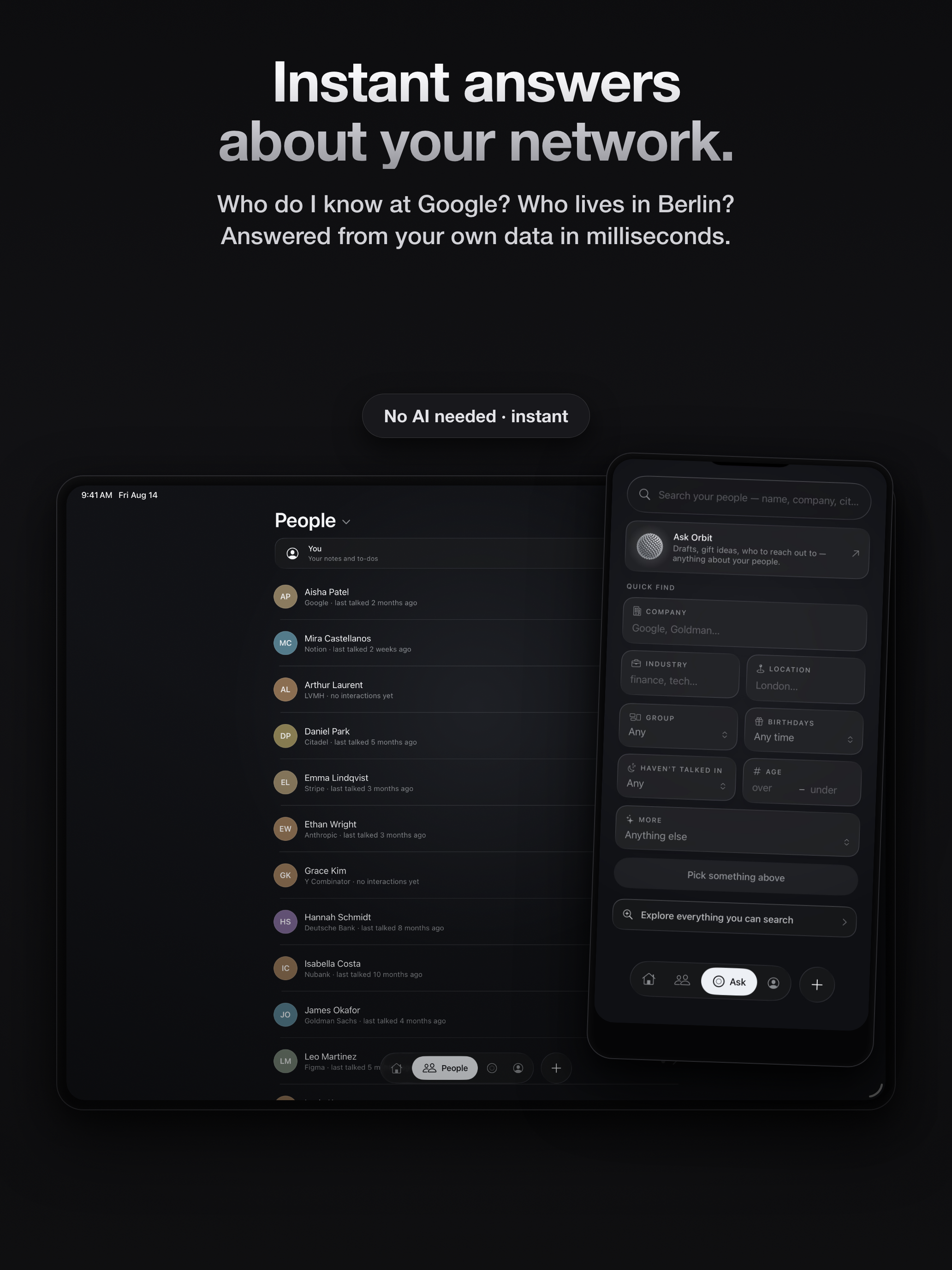 Orbit: Personal CRM & AI screenshot 17