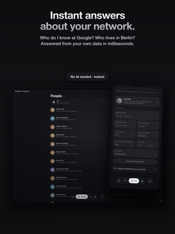 Orbit: Personal CRM & AI iPad screenshot