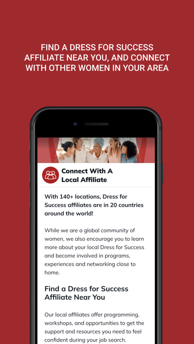 Dress for Success iPhone screenshot 4 - Social Networking app