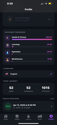 Nudge Habit Tracker screenshot