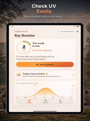Ray Routine: Sun Tanning iPad screenshot