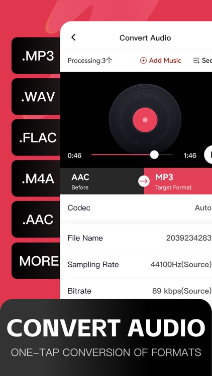 Audio Editor: MP3 Converter screenshot-3