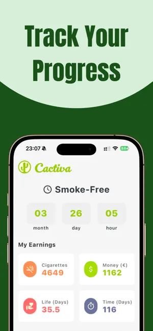 Quit Smoking Coach: Cactiva screenshot 3