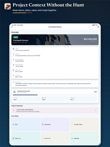 Construction Manager: Buildr+ iPad screenshot