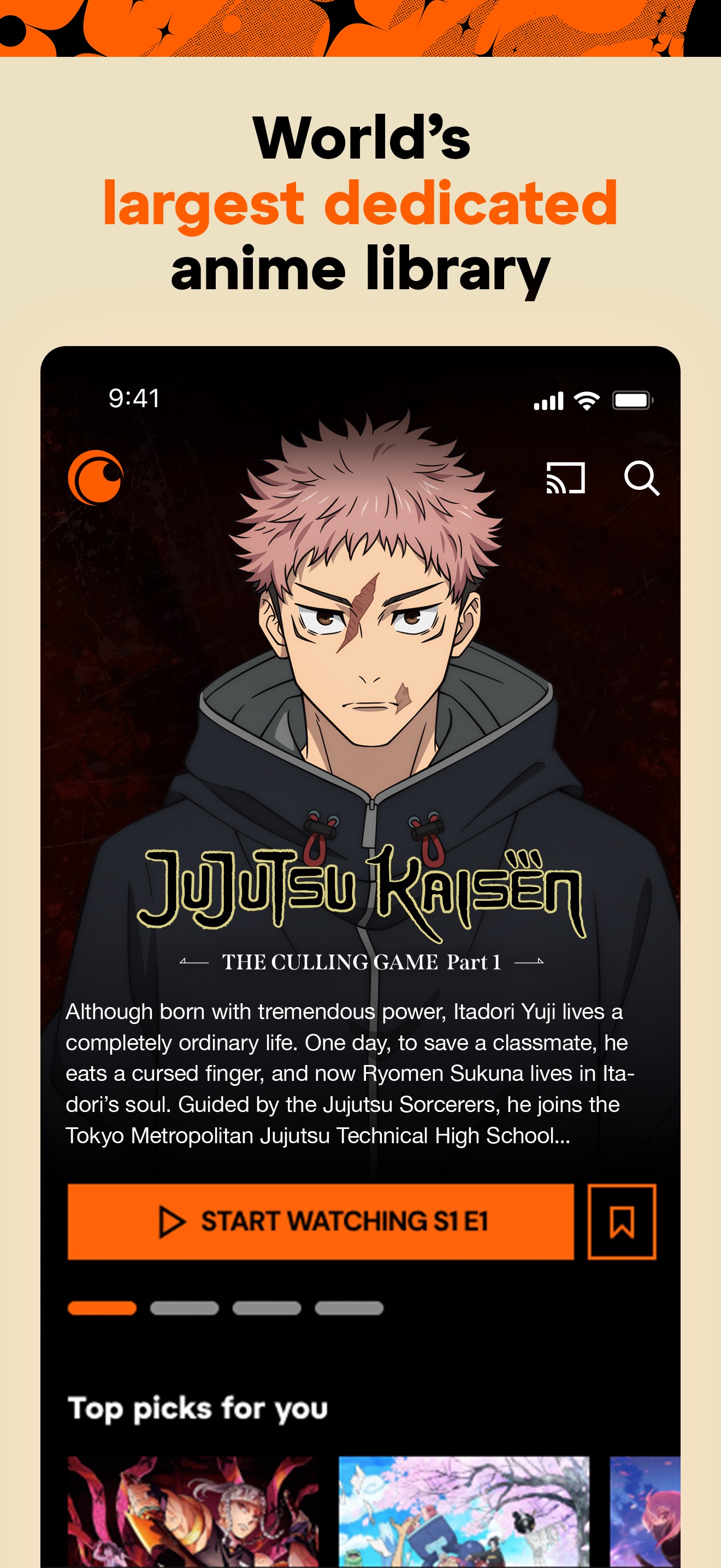 Crunchyroll screenshot