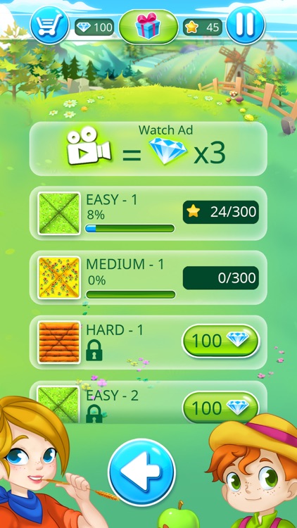 Happy Farm: field's puzzle screenshot-3