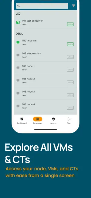 Proxmox VE Companion iPhone screenshot 6