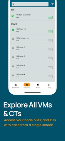 Proxmox VE Companion screenshot