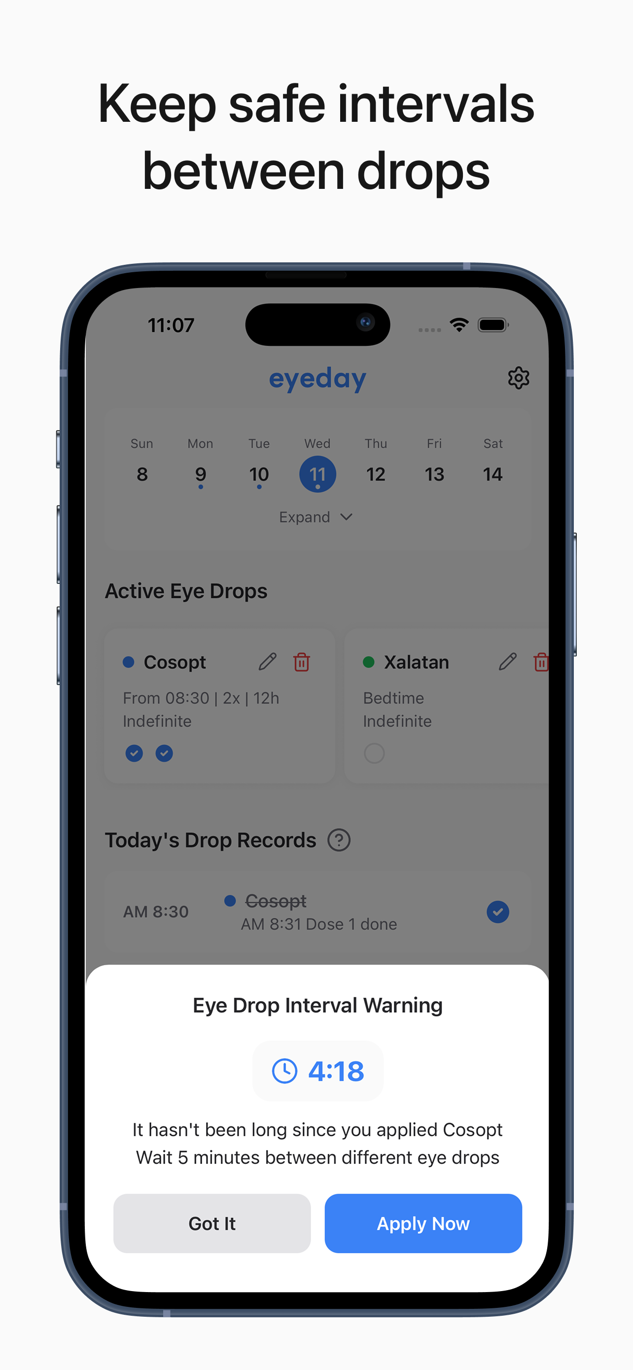 Eyeday: Eye Drop Reminder screenshot 4