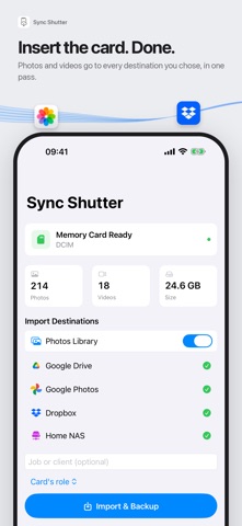 Sync Shutter: SD Card Backup Screenshot 1 of 9